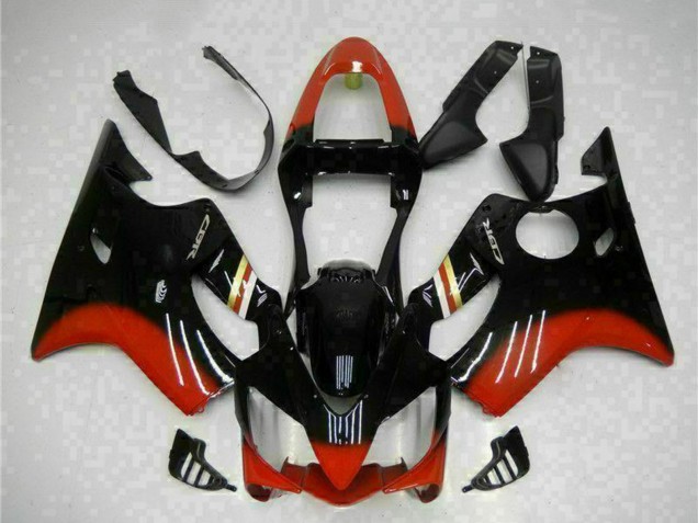 Honda CBR600 F4i Motorrad Verkleidung Kit 2001-2003 - Rot Glanzendes Schwarz