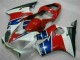 Honda CBR600 F4i Motorrad Verkleidung 2001-2003 - Weiss Rot Blau Schwarz