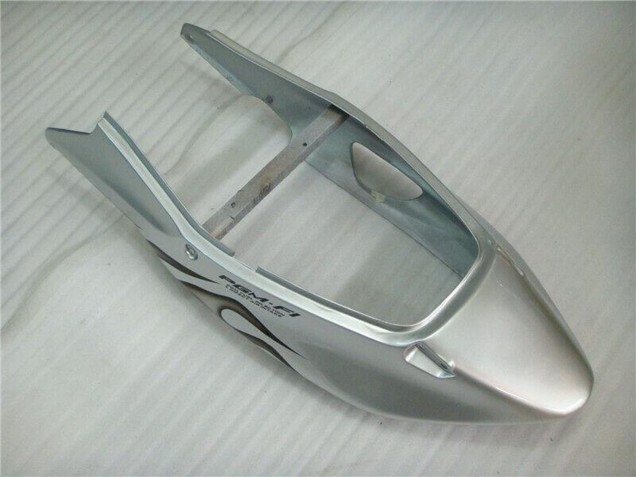 Honda CBR1100XX Blackbird Motorrad Verkleidung 1996-2007 - Silber Schwarz Flamme
