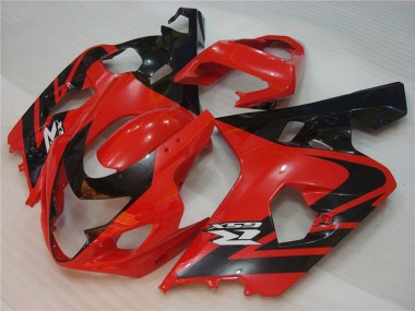 Suzuki GSXR 600/750 Motorrad Verkleidung 2004-2005 - Rot Schwarz