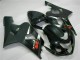 Suzuki GSXR 600/750 Motorrad Verkleidung 2004-2005 - Glanzendes Schwarz Matt Schwarz Rot Aufkleber