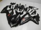 Suzuki GSXR 600/750 Motorrad Verkleidung 2008-2010 - Matt Schwarz Rot