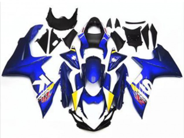 Suzuki GSXR 600/750 Motorrad Verkleidung 2011-2024 - Blau Weiss