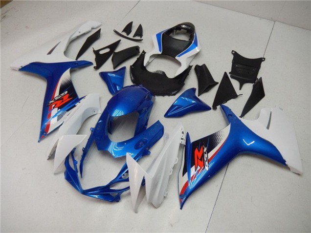 Suzuki GSXR 600/750 Motorrad Verkleidung 2011-2024 - Weiss Blau Schwarz Rot
