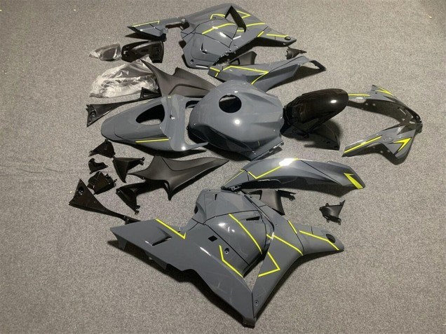 Honda CBR600RR Motorrad Verkleidung 2009-2012 - Dunkel Nardo Grau Gelb