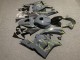 Honda CBR600RR Motorrad Verkleidung 2009-2012 - Dunkel Nardo Grau Gelb