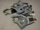 Honda CBR600RR Motorrad Verkleidung 2009-2012 - Dunkel Nardo Grau Gelb