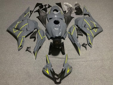 Honda CBR600RR Motorrad Verkleidung 2009-2012 - Dunkel Nardo Grau Gelb