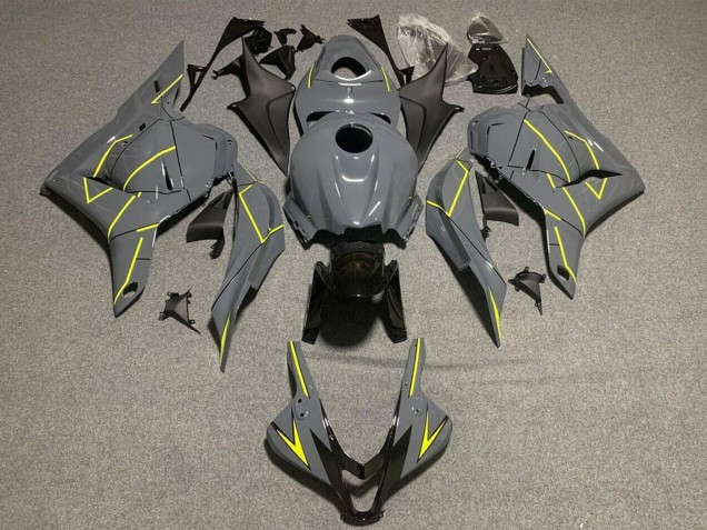 Honda CBR600RR Motorrad Verkleidung 2009-2012 - Dunkel Nardo Grau Gelb