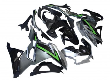 Kawasaki Ninja 500 EX500R Motorrad Verkleidung 2024-2025 - Grau Grun Schwarz