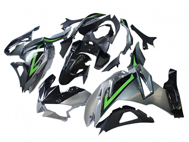 Kawasaki Ninja 500 EX500R Motorrad Verkleidung 2024-2025 - Grau Grun Schwarz