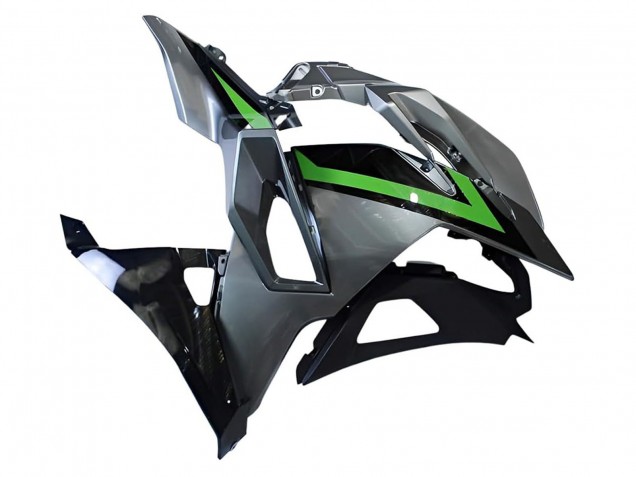 Kawasaki Ninja 500 EX500R Motorrad Verkleidung 2024-2025 - Grau Grun Schwarz