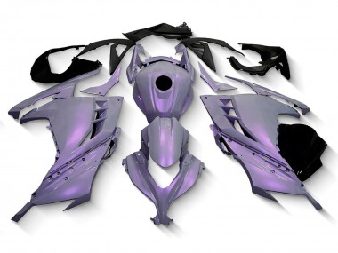 Kawasaki EX300 Motorrad Verkleidung 2013-2017 - Chameleon Grau Dazz Perl Lila