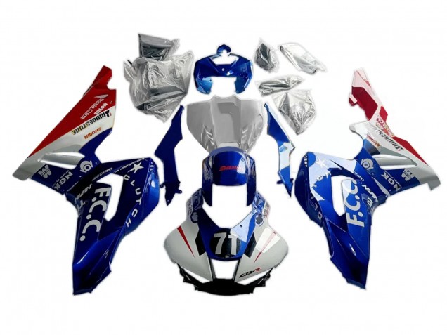 Honda CBR1000RR-R Motorrad Verkleidung 2020-2023 - Weiss Blau Rot