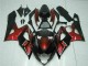 Suzuki GSXR 1000 Motorrad Verkleidung 2005-2006 - Rot Glanzendes Schwarz