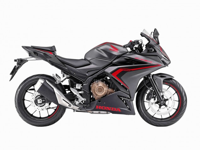 Honda CBR400R Motorrad Verkleidung 2022 - Matt Schwarz Rot