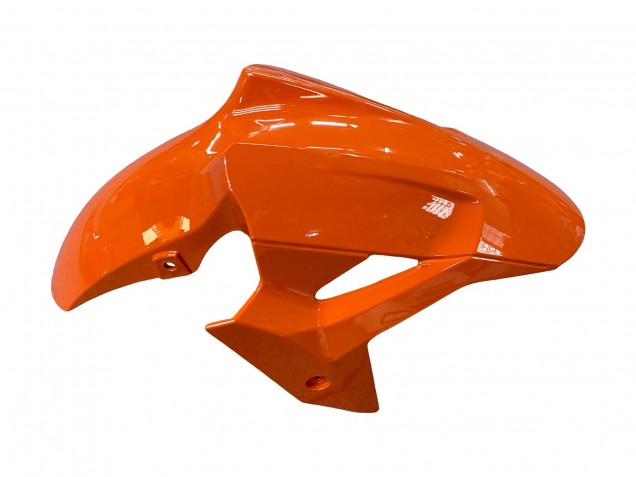 Kawasaki Z400 Motorrad Verkleidung 2018-2024 - Orange Glanzendes Schwarz