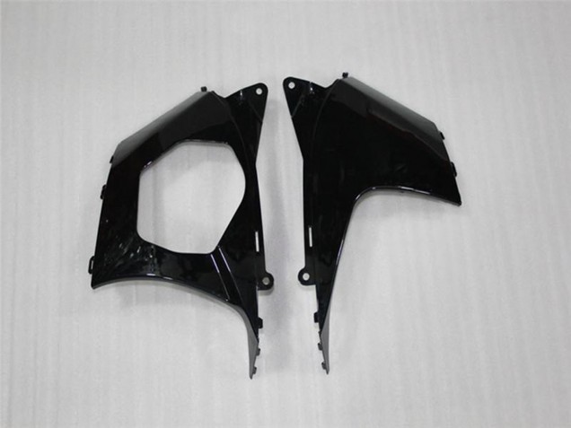 Suzuki GSXR 1000 Motorrad Verkleidung 2007-2008 - Glanzendes Schwarz Matt Schwarz Weiss