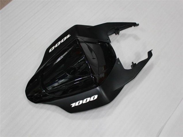 Suzuki GSXR 1000 Motorrad Verkleidung 2007-2008 - Glanzendes Schwarz Matt Schwarz Weiss