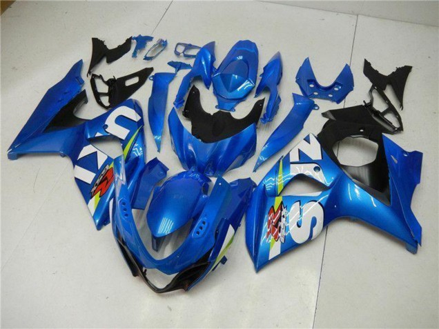 Suzuki GSXR 1000 Motorrad Verkleidung Kit 2009-2016 - Blau Grun Weiss