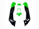 Kawasaki ZZR600 Motorrad Verkleidung 1998-2003 - Grun Schwarz Monster Elf