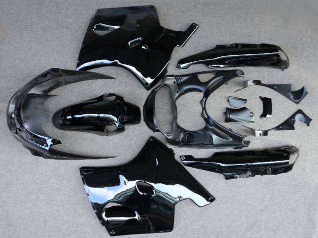 Kawasaki ZZR1100 Motorrad Verkleidung 1993-2003 - Glanzendes Schwarz