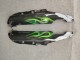 Kawasaki ZZR1100 Motorrad Verkleidung 1993-2003 - Glanzendes Schwarz Grun Flamme