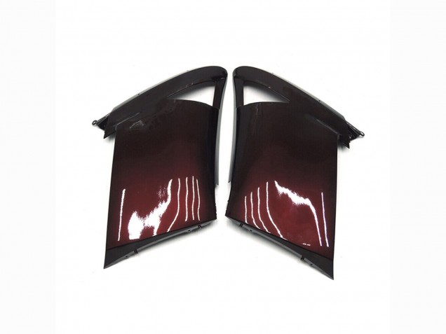 Kawasaki GTR1400/ZG1400 Motorrad Verkleidung 2007-2009 - Kastanienbraun Rot Schwarz