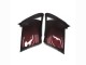 Kawasaki GTR1400/ZG1400 Motorrad Verkleidung 2007-2009 - Kastanienbraun Rot Schwarz