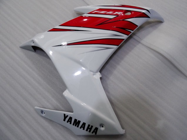 Yamaha FZ6R Motorrad Verkleidung 2009-2015 - Weiss Rot Schwarz