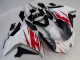 Yamaha FZ6R Motorrad Verkleidung 2009-2015 - Weiss Rot Schwarz
