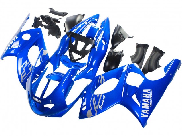 Yamaha YZF600R Thundercat Motorrad Verkleidung 1996-2007 - Blau Weiss Silber