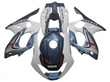 Yamaha YZF600R Thundercat Motorrad Verkleidung 1996-2007 - Dunkel Blau Weiss