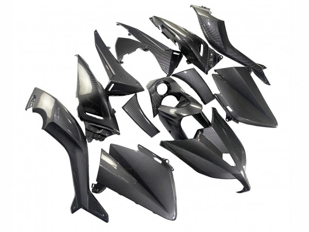 Yamaha TMAX530 Motorrad Verkleidung 2012-2014 - Schwarze Carbonfaser
