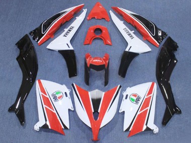 Yamaha TMAX530 Motorrad Verkleidung 2012-2014 - Rot Weiss Schwarz