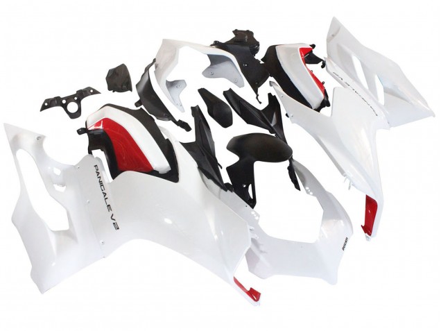 Ducati Panigale V2 Motorrad Verkleidung 2020-2024 - Weiss Rot Matt Schwarz