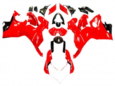 Ducati Panigale V4 V4S Motorrad Verkleidung 2018-2019 - Weiss Rot Glanzendes Schwarz