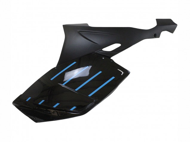 BMW K1200S Motorrad Verkleidung 2005-2010 - Glanzendes Schwarz Matt Schwarz Blau Linie