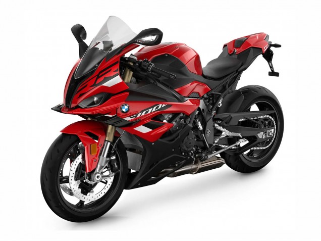 BMW S1000RR Motorrad Verkleidung 2023-2024 - Rot Matt Schwarz