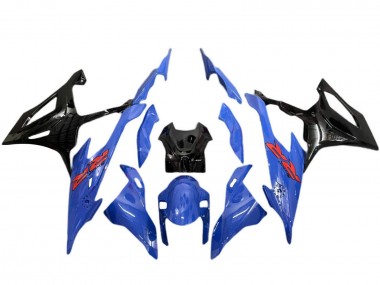 BMW S1000RR Motorrad Verkleidung 2019-2022 - Blau Schwarz