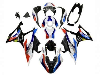 BMW S1000RR Motorrad Verkleidung 2019-2022 - Blau Rot Weiss 77