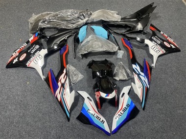 BMW S1000RR Motorrad Verkleidung 2019-2022 - Blau Weiss Rot 98