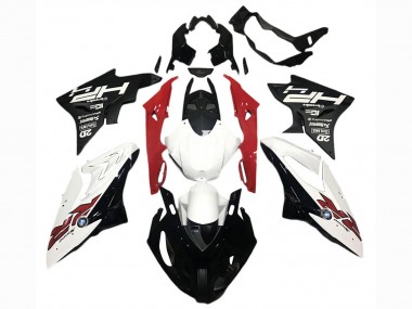 BMW S1000RR Motorrad Verkleidung 2017-2018 - Weiss Rot Matt Schwarz