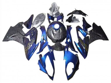 BMW S1000RR Motorrad Verkleidung 2015-2016 - Gradient Lila Blau Geschmiedet Carbonfaser