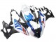 BMW S1000RR Motorrad Verkleidung 2009-2014 - Weiss Blau Matt Schwarz