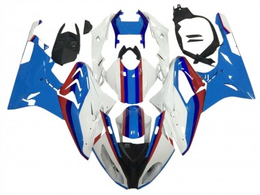 BMW S1000RR Motorrad Verkleidung 2009-2014 - Weiss Rot Blau