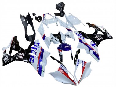 BMW S1000RR Motorrad Verkleidung 2009-2014 - Weiss Rot Blau Schwarz Tyco