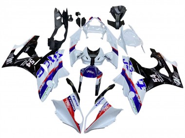 BMW S1000RR Motorrad Verkleidung 2009-2014 - Weiss Rot Blau Schwarz Tyco