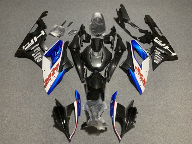 BMW S1000RR Motorrad Verkleidung 2009-2014 - Weiss Blau Glanzendes Schwarz HP Rot RR