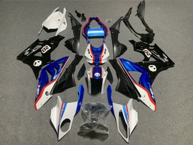 BMW S1000RR Motorrad Verkleidung Kit 2009-2014 - Weiss Rot Blau Glanzendes Schwarz